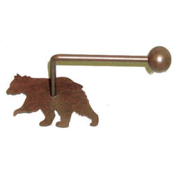 Rustic Style Bear Toilet Paper Holder