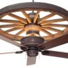 Copper Canyon Cheyenne Wagon Wheel Ceiling Fan