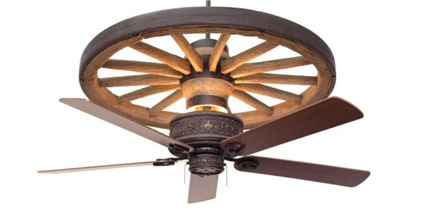 Copper Canyon Cheyenne Wagon Wheel Ceiling Fan