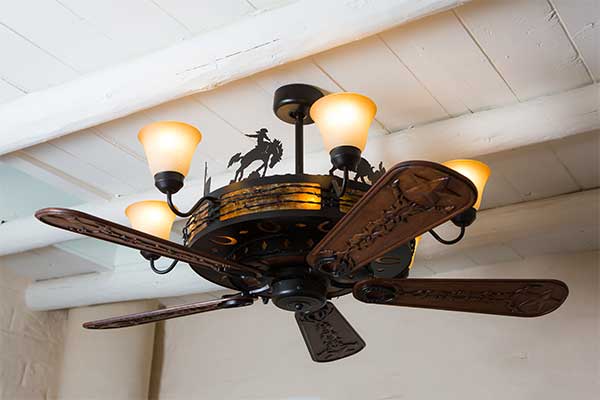 Copper Canyon Rancher Ceiling Fan and Chandelier