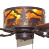 Forest Animals Rustic Hugger Ceiling Fan