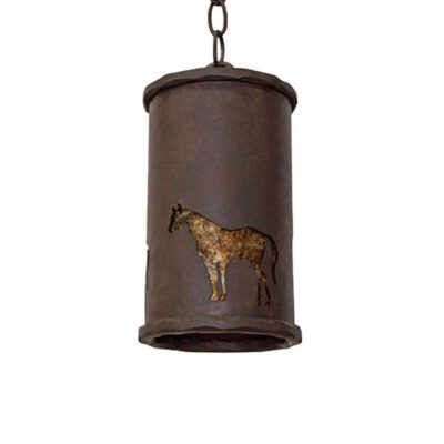 Alternative view of Copper Canyon Western and Ranch Hammered Bar Mini Pendant Lighting