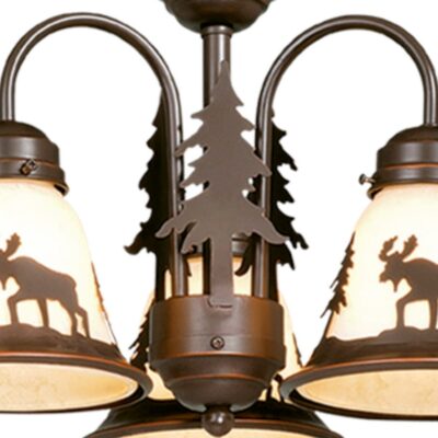 Alternative view of Vaxcel Yellowstone Light Kit and Mini Chandelier