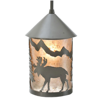 Lone Moose Lantern Mini Pendant