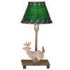 Lone Deer Faux Leather Accent Lamp