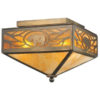 Meyda Lone Grizzly Bear Flushmount Ceiling Light