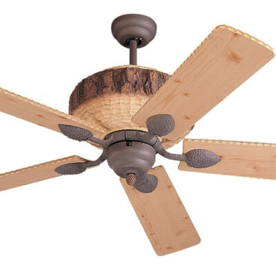 Monte Carlo Great Lodge Weathered Iron / Lodge Pine 52-inch Ceiling Fan - Beige - 52