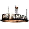 Mountain Pine Oval Inverted Island/Pool Table Light
