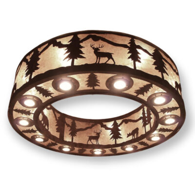 Large Forest Cabin Chandelier