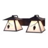 Ponderosa Pine Double Lantern Bath Vanity