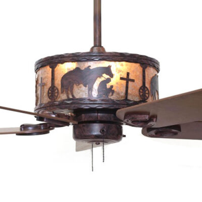 Praying Cowboy Old Forge Ceiling Fan