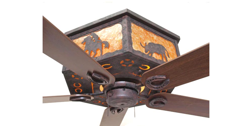 Customizable Silverton Ceiling Hugger Fan Rustic Lighting Fans