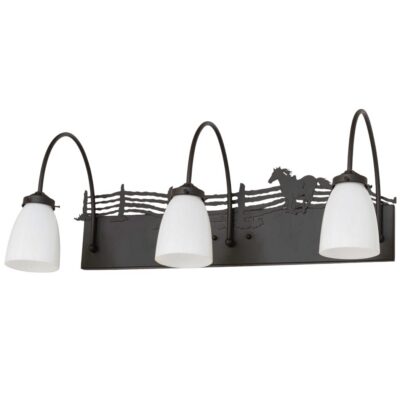 Meyda Running Horse 3 Light Bath Vanity