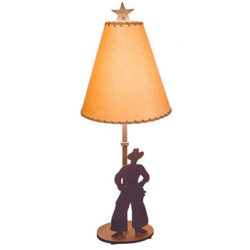 Narrow Cowboy Table Lamp