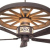 Copper Canyon Sheridan Wagon Wheel Ceiling Fan
