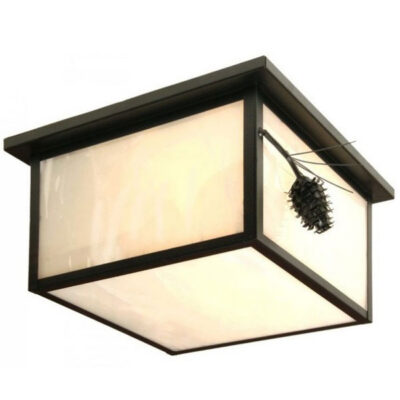 Ponderosa Pine Squaroka Ceiling Light