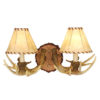 Faux Antler 2 Light Wall Sconce