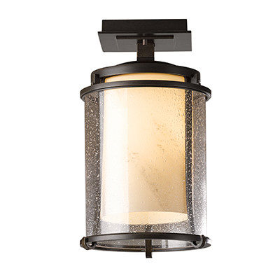 Bronze Finish - Seeded Glass with Stone Diffuser