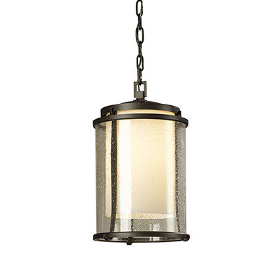 Dark Smoke Finish - Seeded Glass with Pearl Diffuser