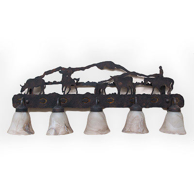BF807 Western and Ranch Bathroom Vanity Light