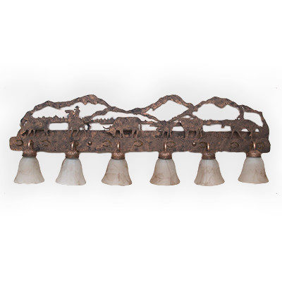 CCBF807-04-48 - Round Up Design - Mountains Background - Color C154 - FLG4 Glass