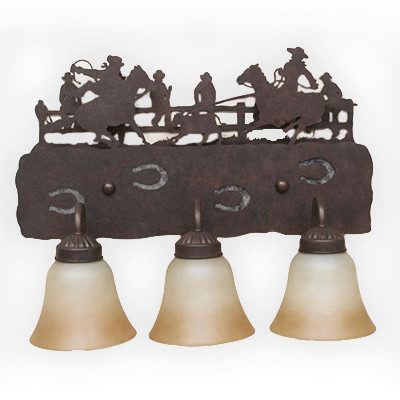 CCBF808-18 - Calf Ropers - Fence Sitters Background - Color C153A - FLG10 Glass