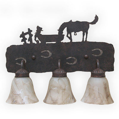 Sleeping Cowboy Bath Vanity Light