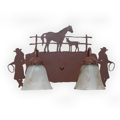 CCBF810-04-16 - Design 412A - Color shown no longer available - Cowgirls on the sides - FLG4 Glass