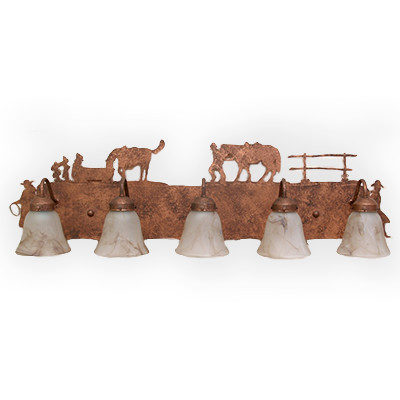 CCBF810-04-41 - Design 417/427 - Color C140 - Cowgirl and cowboy on the sides - FLG4 Glass