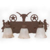 CCBF810-04-22 - Design 423/410 - Color C146 - Cowgirl and cowboy on the sides - FLG4 Glass