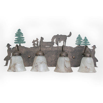 CCBF810-04-28 - Design 417 with custom green trees - Color C154 - Cowboys on the sides - FLG4 Glass
