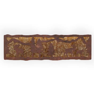 CCBF855-24 - Moose Scene - Color C128 - Amber Mica Liner
