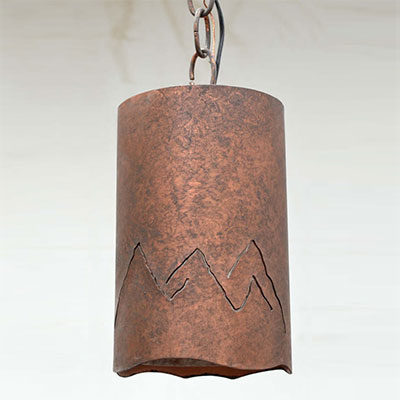 PEM1-8 - Chain - Mountains Design - Color C140 - Amber Mica Liner
