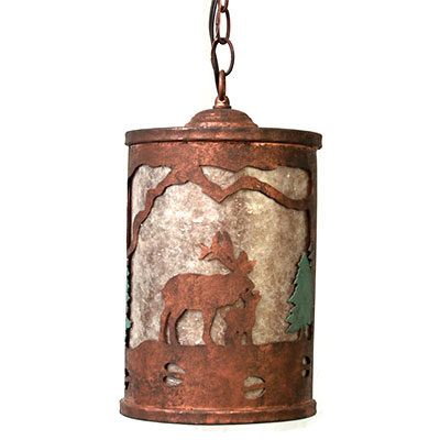 Hammered Bar Lodge and Cabin Pendant Lighting