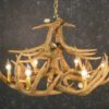 Cast Horn Designs Faux 12 Antler White Tail Chandelier