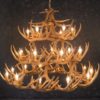 Casthorn Faux 42 Antler White Tail Chandelier