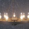 Wagon Wheel Large Chandelier