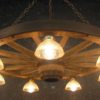 Cast Horn Designs Wagon Wheel DL Chandelier