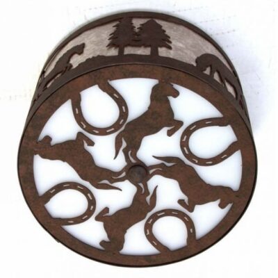 Bottom view showing detail of Horse Bottom Design
