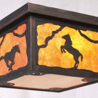 CL870-12 - Designs 411/401 - Horseshoes Bottom Panel Design - Color C121 - Amber Mica Liner - Amber Mica Bottom Liner