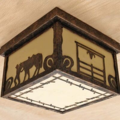 CL870-12 - Designs 446/456 - Barbed Wire Bottom Panel Design - Color C154 - Suede Acrylic Liner - White Acrylic Bottom Liner