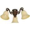 Craftmade 3 Light Scroll Arm Kit - Burnt Sienna Finish
