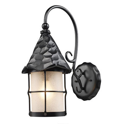 Rustica Large Wall Lantern - Matte Black