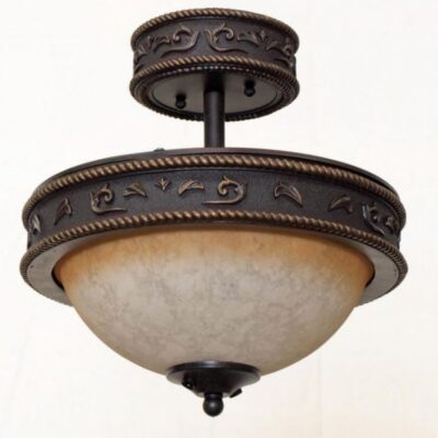 Shown as Semi Flush Ceiling Light