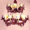 2 Tier Deer Chandelier