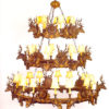 3 Tier Deer Chandelier
