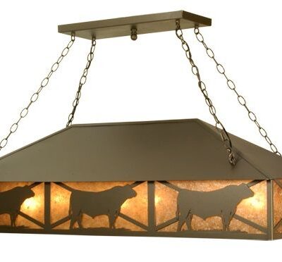 Steer Oblong Island/Pool Table Light