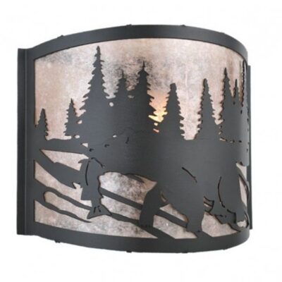 Grizzly Bear Left Wall Sconce