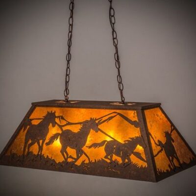 Wild Horses Oblong Island/Pool Table Light