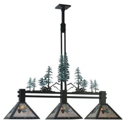 Balsam Tall Pine Trees 3 Light Island/Pool Table Light